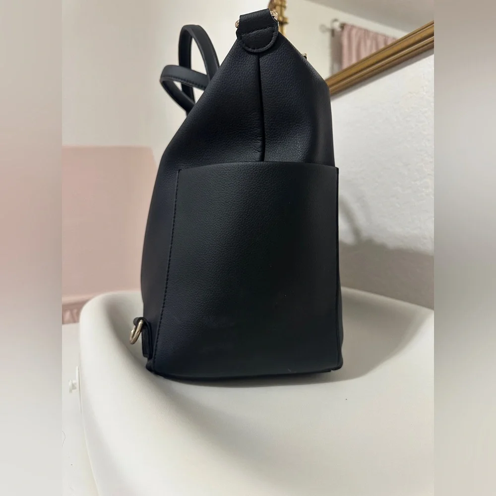 Mina baie Emmy midi black and gold leather with stroller hooks - Picture 4 of 6